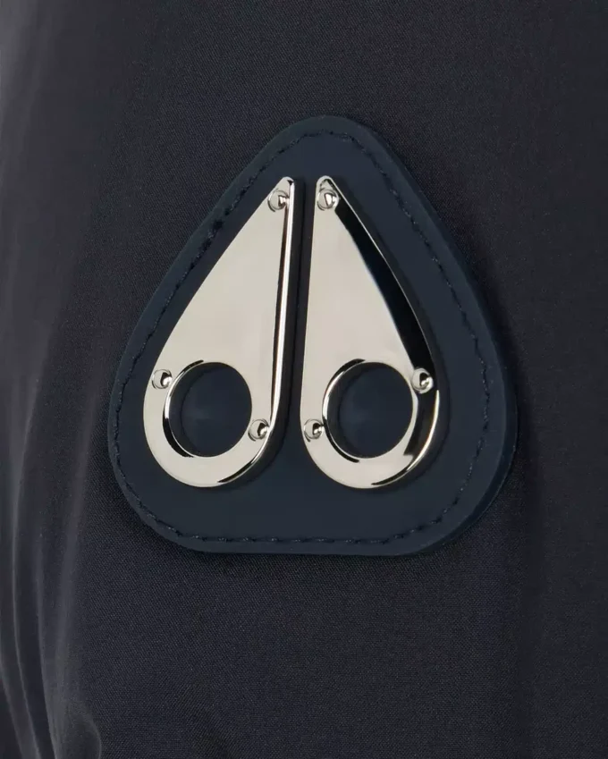 Belle Dune kort dunjacka med fårskinnskant