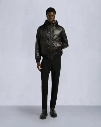 Bomberjacka med bladmönster