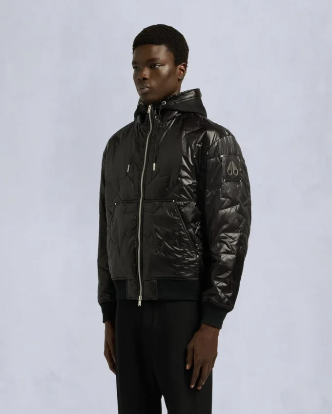 Bomberjacka med bladmönster