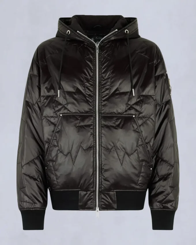 Bomberjacka med bladmönster