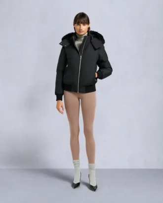 Bomberjacka med shearlingkant