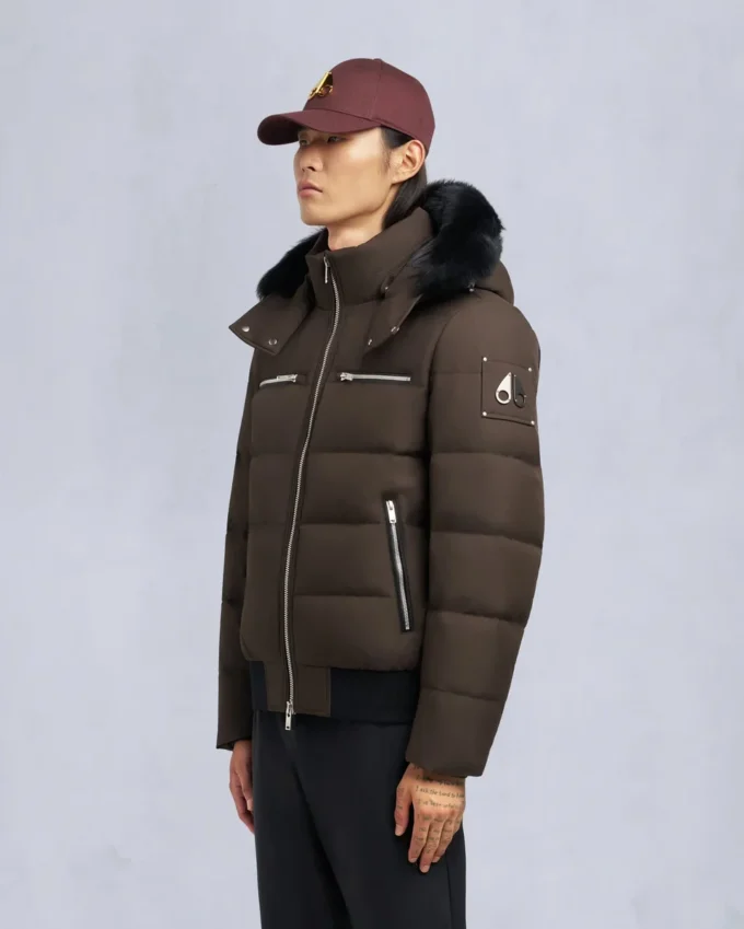 Bomberjacka med shearlingkant