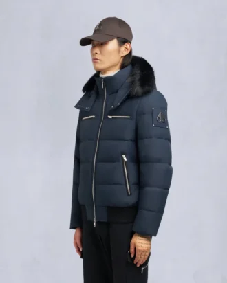 Bomberjacka med shearlingkant