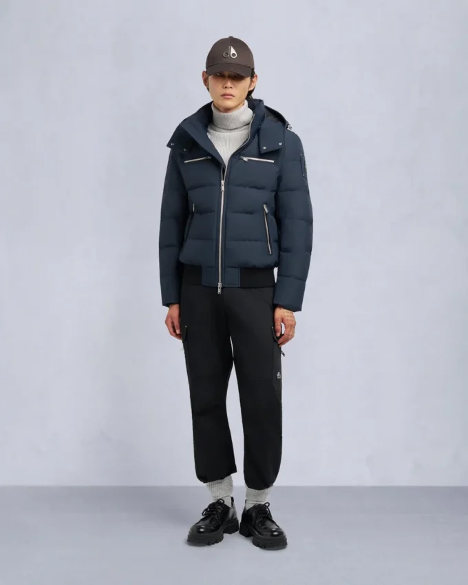 Bomberjacka med shearlingkant