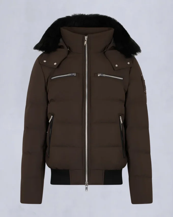 Bomberjacka med shearlingkant