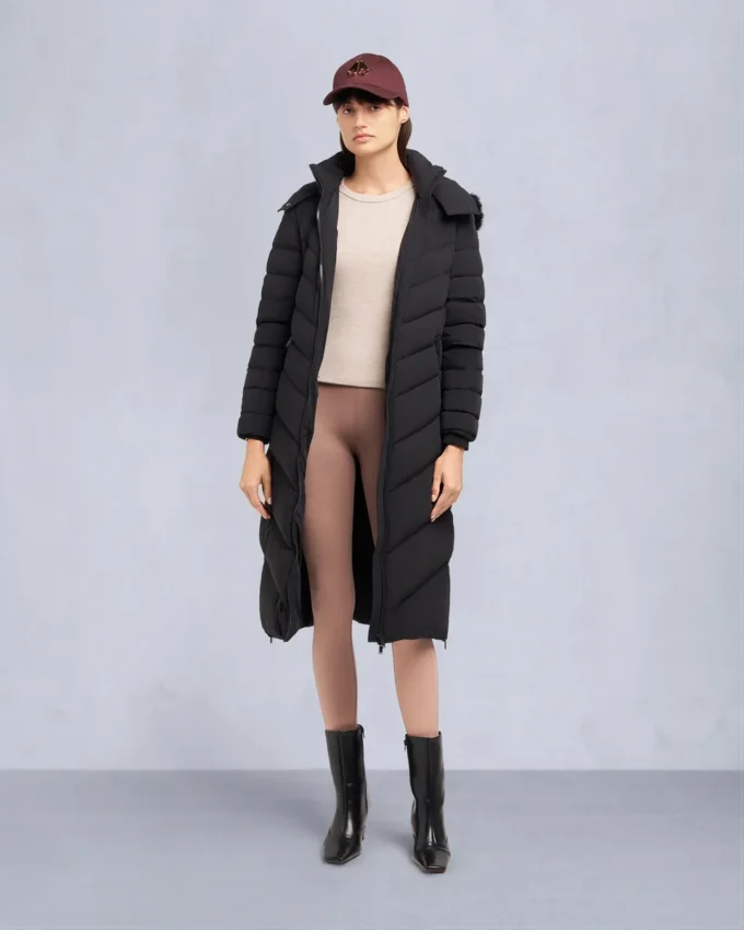 Cooper Lake-parkas med shearlingkant Cooper Lake-parkas med shearlingkant