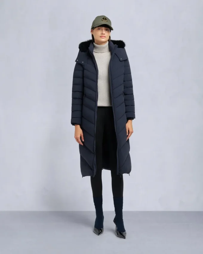 Cooper Lake-parkas med shearlingkant Cooper Lake-parkas med shearlingkant