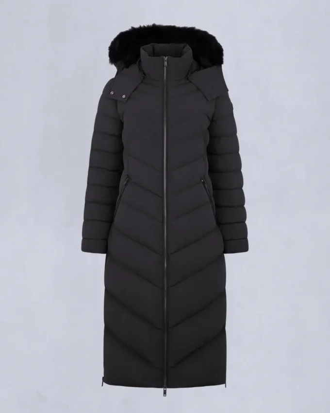 Cooper Lake-parkas med shearlingkant Cooper Lake-parkas med shearlingkant