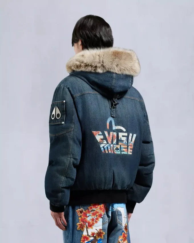 Evisu X Moose Denim Ballistic Bomber Jacket