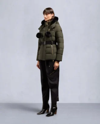 Gold Series Nyluxe Cambria Shearling Trim Jacket