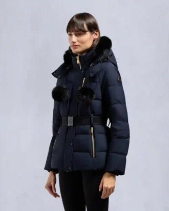 Gold Series Nyluxe Cambria Shearling Trim Jacket