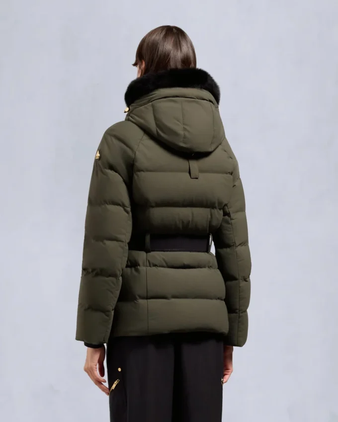 Gold Series Nyluxe Cambria Shearling Trim Jacket