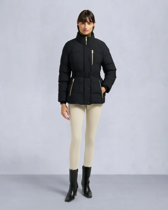 Gold Series Nyluxe Cambria Shearling Trim Jacket