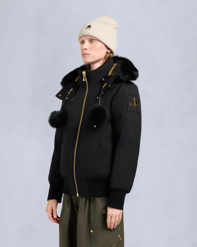 Gold Series Original Sainte Flavie bomberjacka med shearlingkant