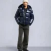 Kings Puffer Shearling Trim Jacket