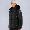 Kings Puffer Shearling Trim Jacket