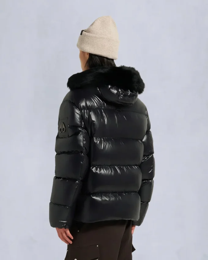 Kings Puffer Shearling Trim Jacket