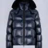 Kings Puffer Shearling Trim Jacket