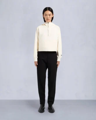 Mixmedia-tröja med huva