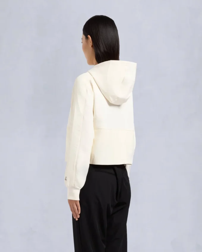 Mixmedia-tröja med huva