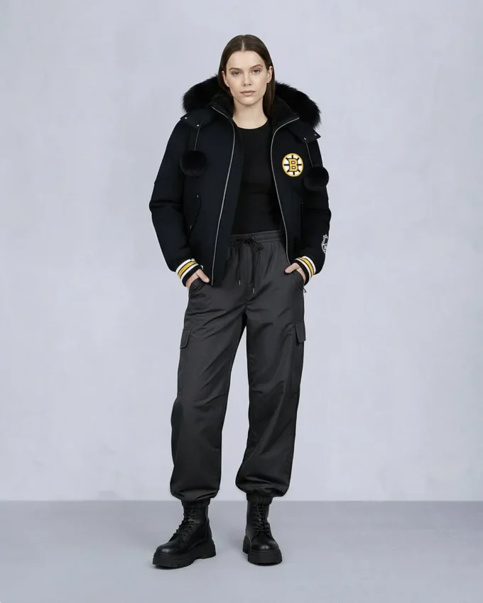 Nhl X Moose Knuckles Bruins bomberjacka