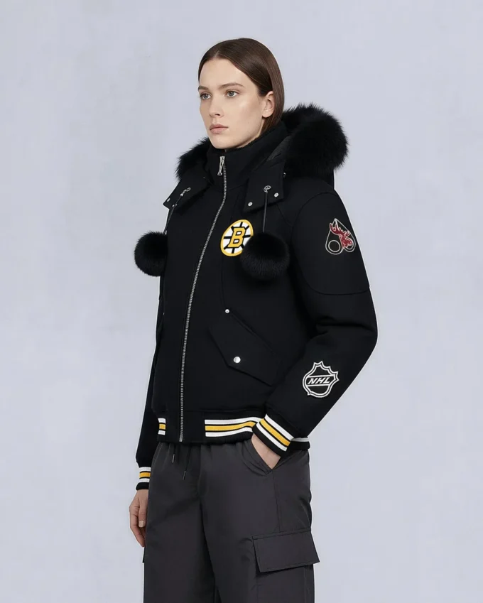Nhl X Moose Knuckles Bruins bomberjacka