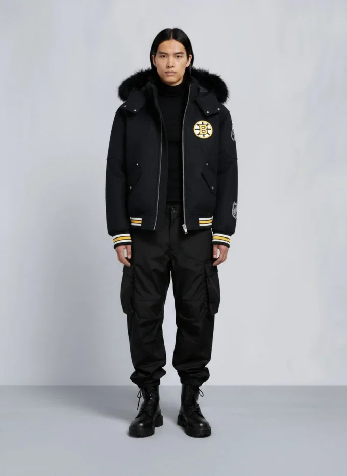 Nhl X Moose Knuckles Bruins bomberjacka