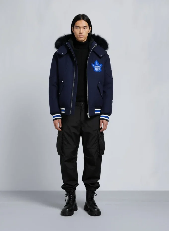 Nhl X Moose Knuckles Maple Leafs bomberjacka
