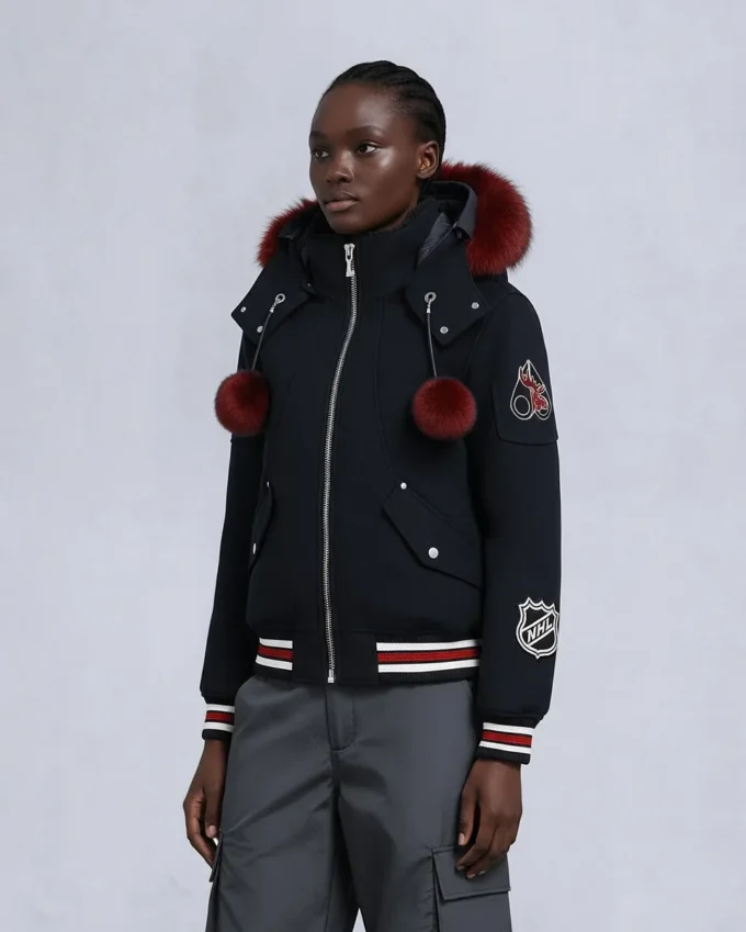 Nhl X Moose Knuckles Team Bomber Jacket Nhl X Moose Knuckles Team Bomber Jacket