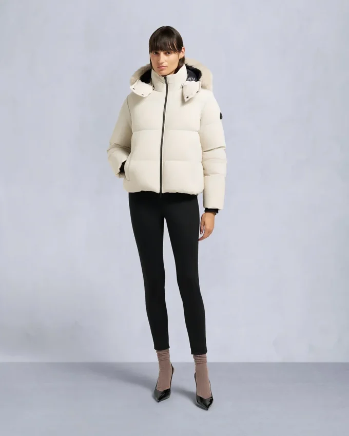 Nyluxe Misti Shearling Trim Puffer