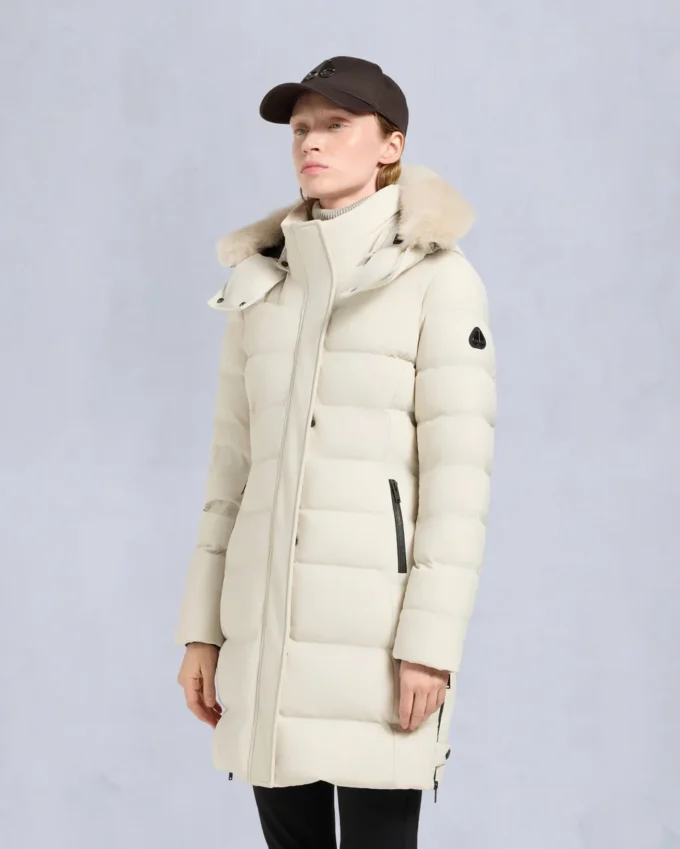 Nyluxe Watershed Shearling Trim Parka