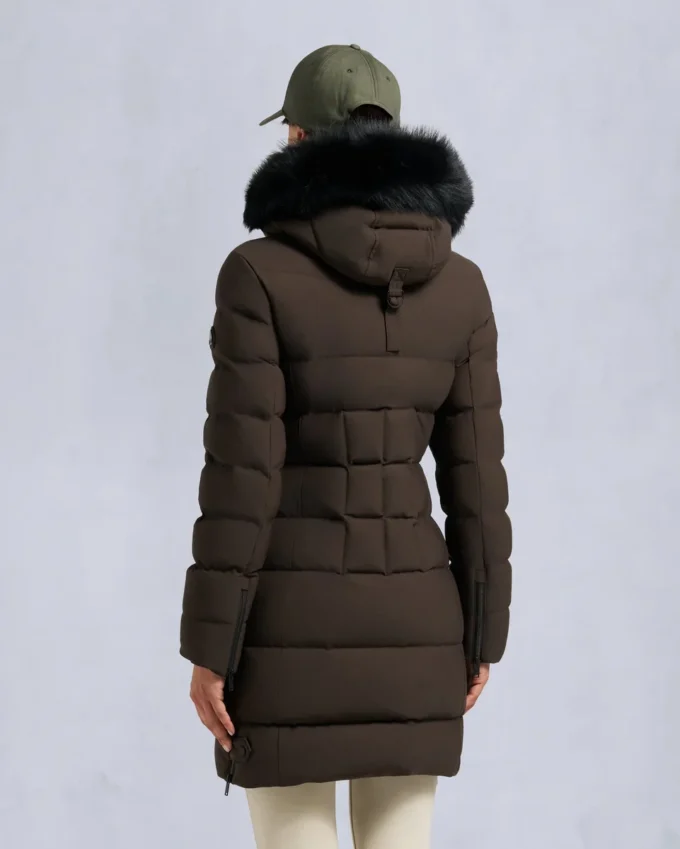 Nyluxe Watershed Shearling Trim Parka