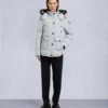 Onyx Anguille Shearling Trim Jacket