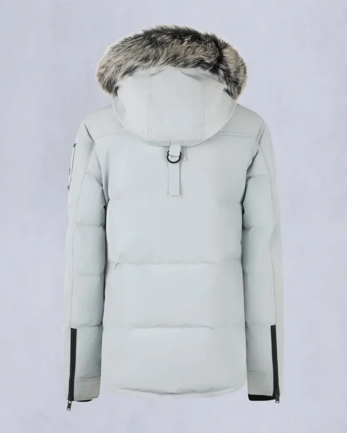 Onyx Anguille Shearling Trim Jacket