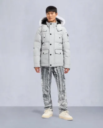 Onyx Round Island jacka med shearlingkant