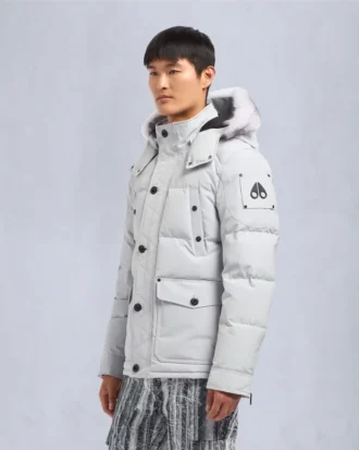 Onyx Round Island jacka med shearlingkant