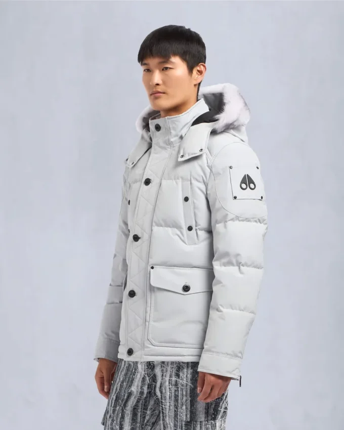 Onyx Round Island jacka med shearlingkant