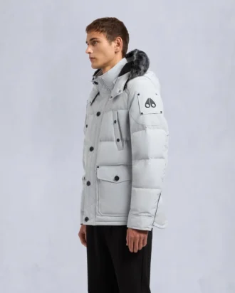 Onyx Round Island jacka med shearlingkant