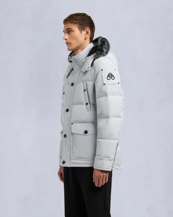 Onyx Round Island jacka med shearlingkant