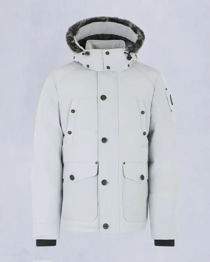 Onyx Round Island jacka med shearlingkant