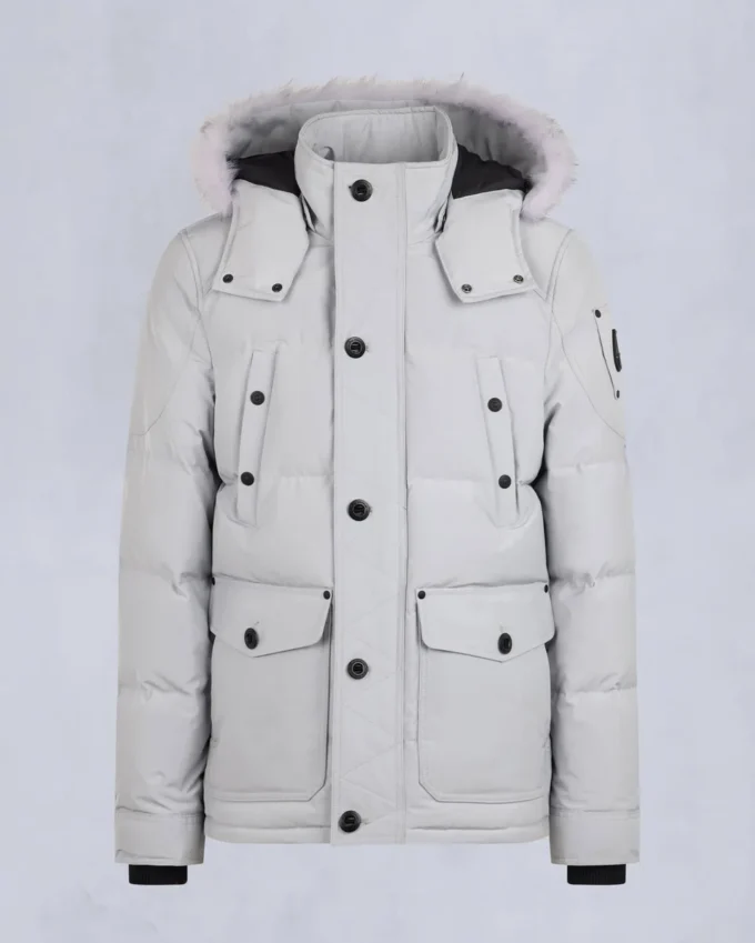 Onyx Round Island jacka med shearlingkant