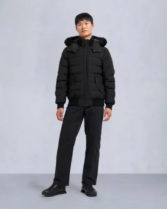 Onyx Scotchtown bomberjacka med shearlingkant