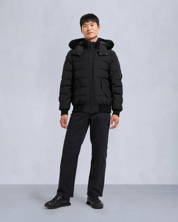 Onyx Scotchtown bomberjacka med shearlingkant