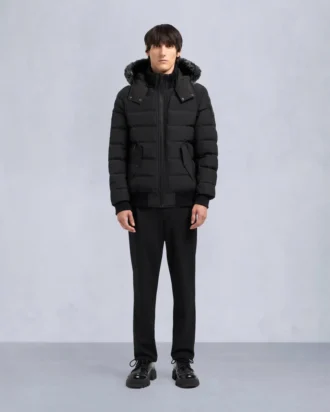 Onyx Scotchtown bomberjacka med shearlingkant