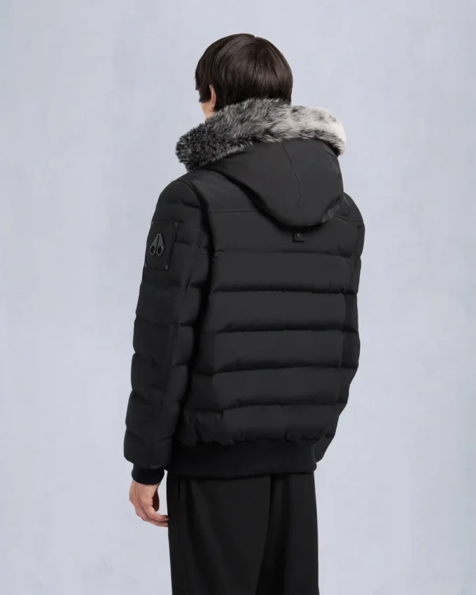 Onyx Scotchtown bomberjacka med shearlingkant