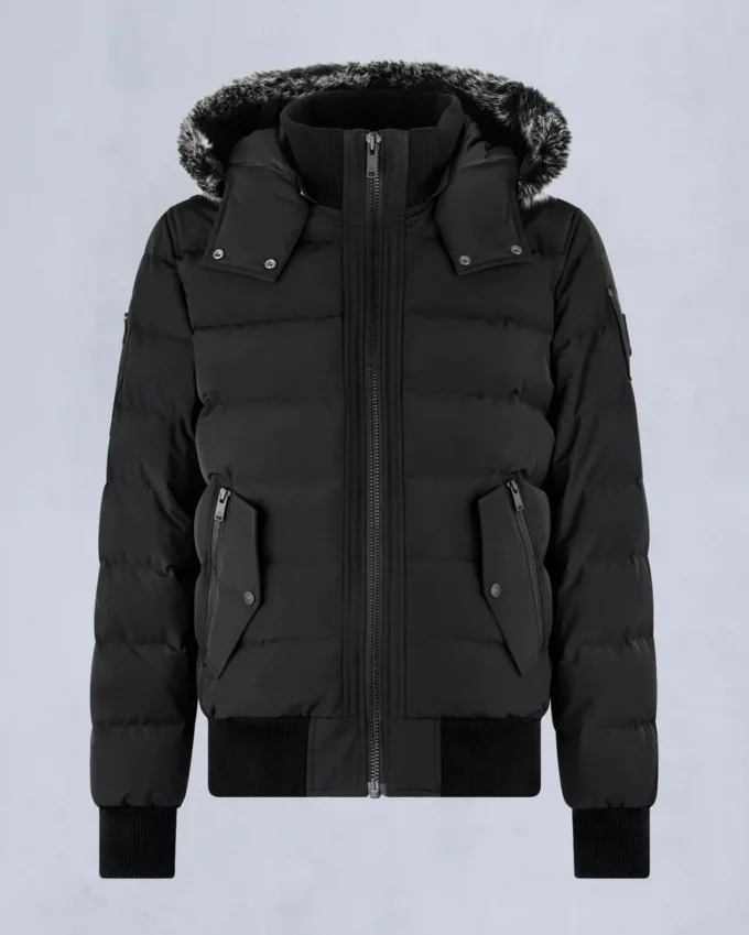 Onyx Scotchtown bomberjacka med shearlingkant