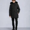 Onyx Shearling Trim Big Ridge Parka