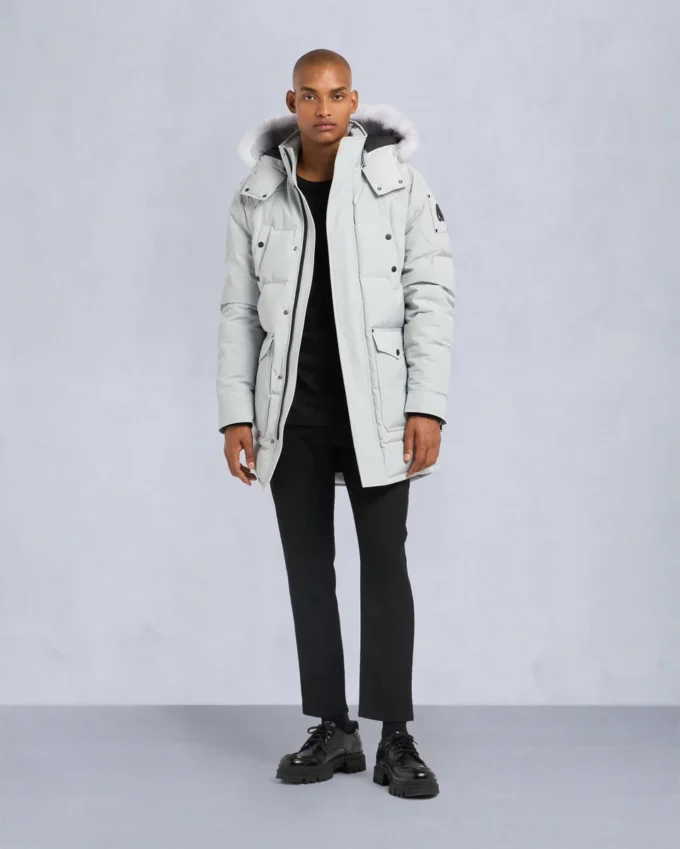 Onyx Shearling Trim Big Ridge Parka