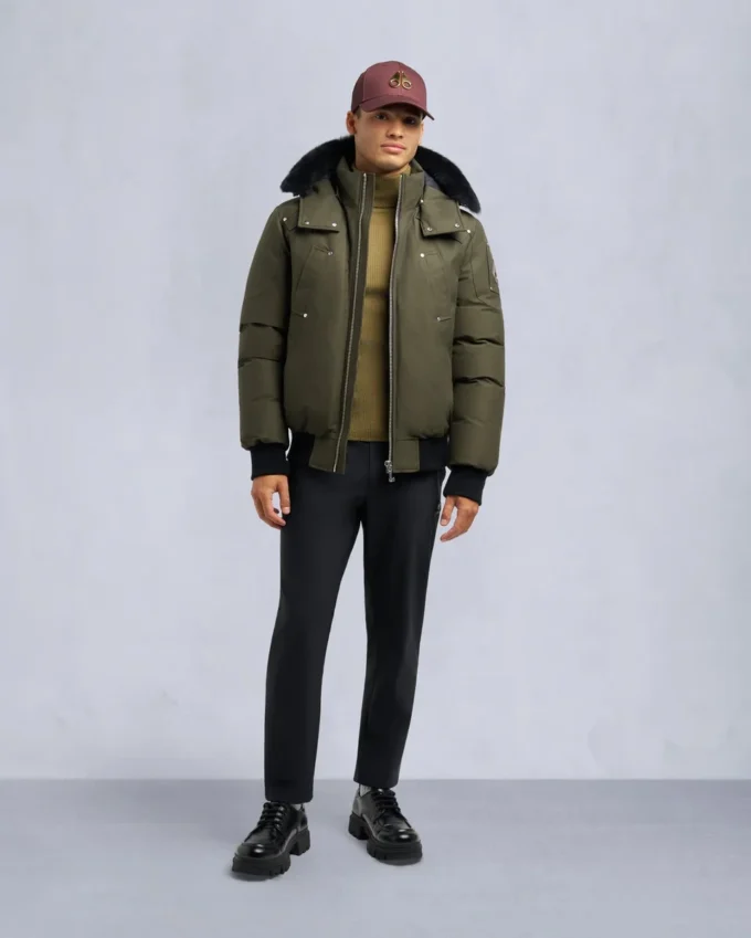 Original Ballistic Shearling Trim Bomber Jacket