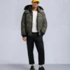 Original Ballistic Shearling Trim Bomber Jacket